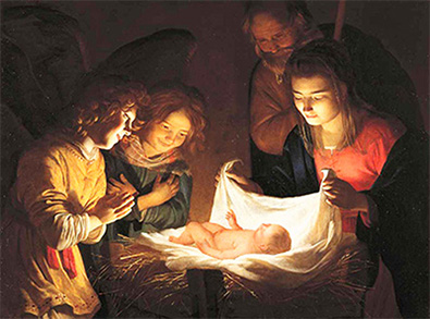 Gerard van Honthorst «Adorazione del Bambino»