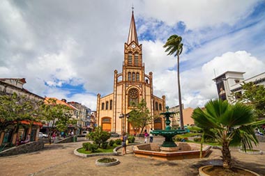 La cattedrale di Fort de France, la capitale