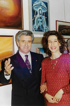 Il giornalista Augusto Giordano di RAI 3, con Simona La Valle