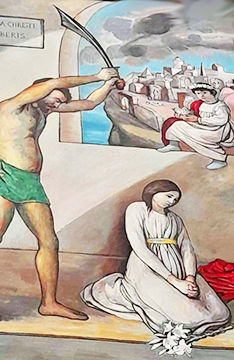 Il martirio di Santa Trofimena