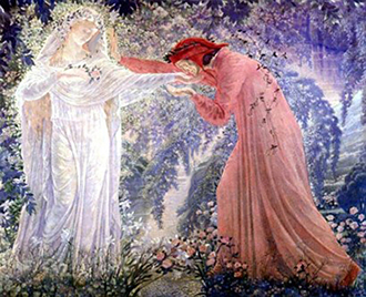 Jean Delville «La Donna angelicata di Dante»