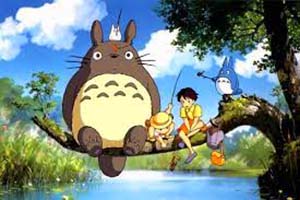 Totoro, cartone animato di Miyazaki 