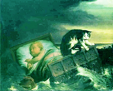 Sir Lawrence Alma Tadema «L’inondazione a Biesbosch del 1421»