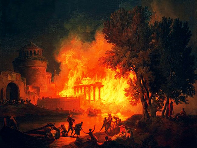 Il Grande Incendio di Roma del 64 d.C.