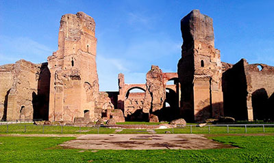 Le attuali Terme di Caracalla