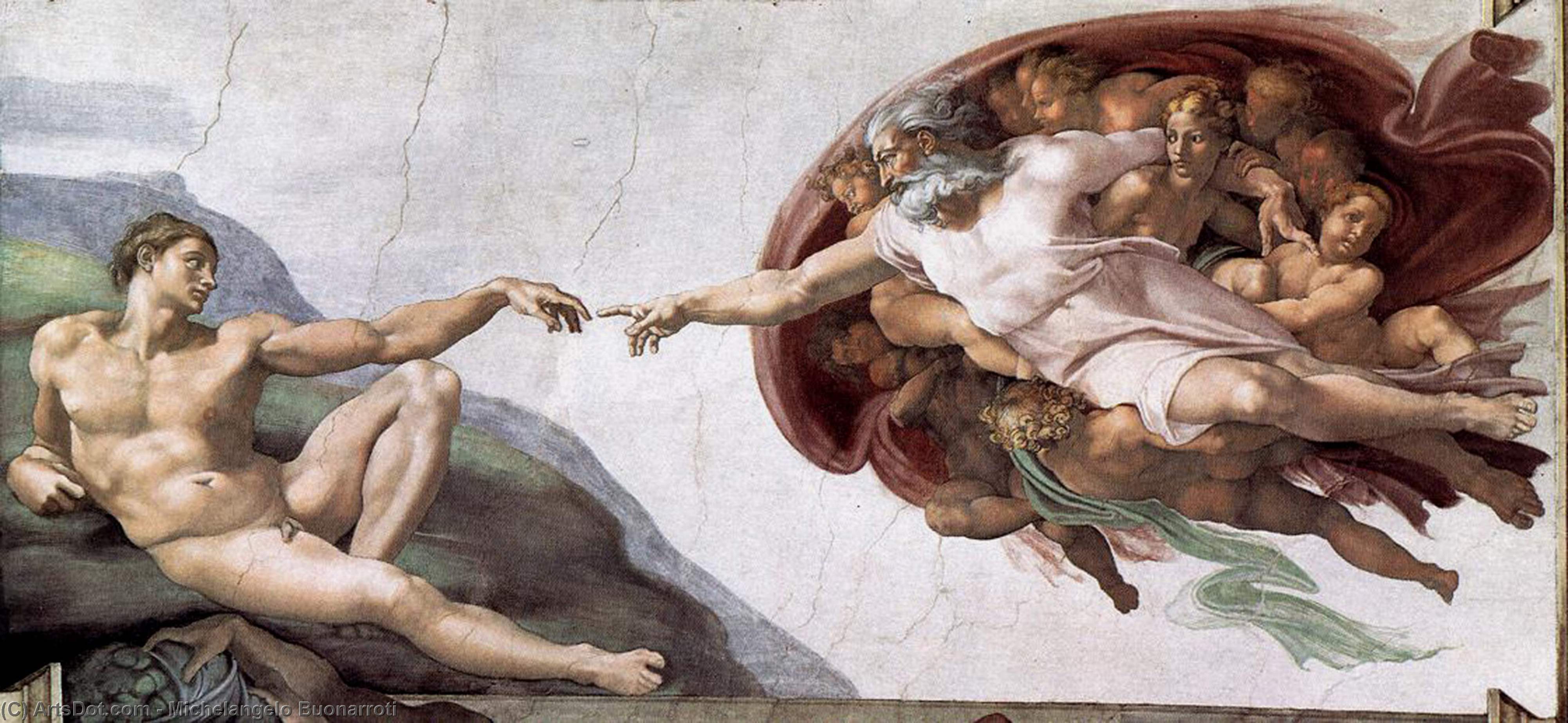 Michelangelo «Creazione di Adamo»