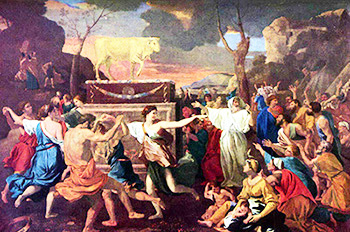 Nicolas Poussin Adorazione del vitello d'oro