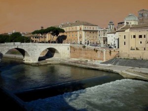 Il salto del Tevere a Ponte Cestio