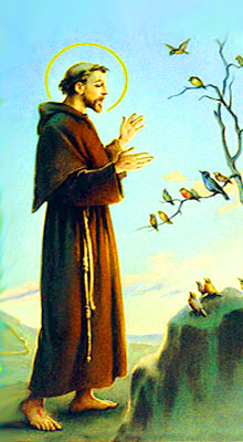 San Francesco predica agli uccelli