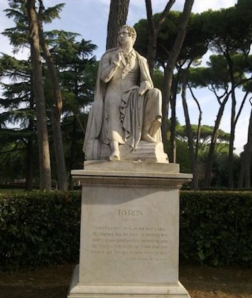 Statua di Lord Byron