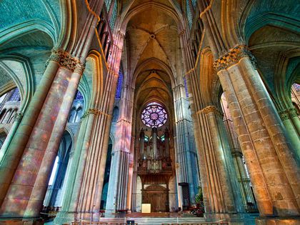 Interno della cattedrale di Reims