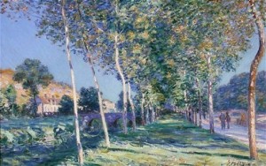 Alfred Sisley  «Il viale dei pioppi a Moret»